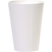 VAM - Maceta coubi orchid 1,3L., dimensiones 13x13x17 cm, color Blanco