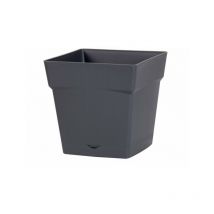 EDA - Maceta Polipropileno 13642 G.Ant L.24.8 x L.24.8 x H.24 Cm Antracita