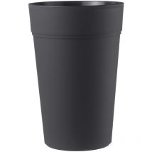 Teraplast - Maceta redonda antracita 38 cm h 80 mod. Stem