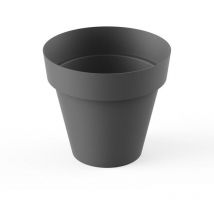 Plastiken - fplus maceta serie tes redonda 26 cm antracita 8626-ant