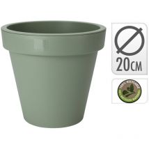 Maceta redonda verde pastel varios diámetros ø 20 cm