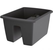Maceta respana railing 13L., dimensiones 39,8x29,8x20,9 cm, color Antracita