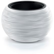 Macétero blanc, avec dépôt, collection Furu, 43,5 x 43,5 x 27,5 cm, capacité de 11 l. - Blanc