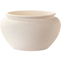 Macetero Ceramica Blanca 30x30x30 Cm