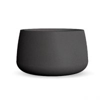 CAMELIA 80 Macetero Redondo de Interior y Exterior Para Plantas y Flores Muy Resistente al Paso del Tiempo. Hecho de Polietileno en España - Antracita