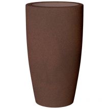 New Garden - bambú 90 Macetero Alto y Redondo de Interior y Exterior Para Plantas y Flores Muy Resistente al Paso del Tiempo. Hecho de Polietileno en