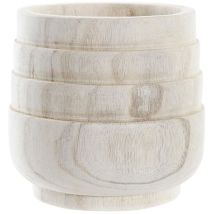 Maceta - Dkd Home Decor - Estándar - Marrón - 17x17x16 Cm - Interior