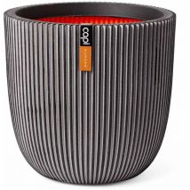Capi - Macetero Groove gris antracita 35x34 cm