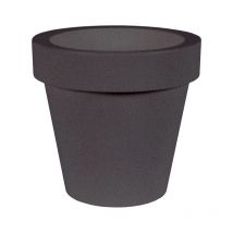 Moovere - magnolia 60 Macetero Redondo Clásico de Interior y Exterior Para Plantas y Flores Muy Resistente al Paso del Tiempo. Hecho de Polietileno