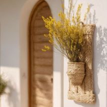 Deco&lemon - macetero vertical esparto 1 planta fez 24X18X45 cm d&l