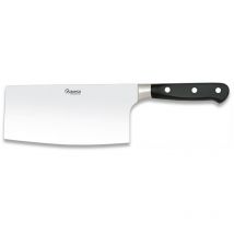Machette de cuisine Albainox, mango polyoxyméthylène, noir, tôle d'acier inoxydable de 16,5 cm, 17397