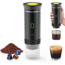 Machine à café à batterie, machine à expresso portable, machine à café électrique de voiture, machine à café 12 v, auto-chauffante avec usb-c, pour