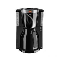 Melitta - Machine a Cafe - Cafetiere Electrique filtre Look iv Therm Selection 1011-12 Noir/Acier Brossé - 8 tasses - Systeme anti-gouttes