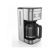 Continental Edison - Machine a Cafe - Cafetiere Electrique filtre programmable Inox