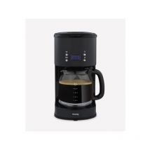 Hkoenig - Machine a Cafe - Cafetiere Electrique programmable MG32 - 1,5 l (12 tasses) - 1000 w - Ecran lcd - Maintien au chaud - Noir et acier