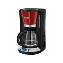Russell Hobbs - Machine a Cafe - Cafetiere Electrique Filtre Colours Plus 24033-56 - Inox - Programmable - 15 tasses - Technologie WhirlTech - 1100 w
