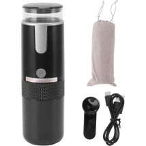 Jeffergarden Machine à café portable compatible avec les capsules de tasse K Café moulu Cafetière portable à commande manuelle pour le camping, la