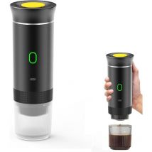 Tigrezy - Machine à Café Portable de Voyage,Expresso Cafetière Rechargeable 12V et sa pochette Pour Camping et Voiture,Chauffage Rapide,compatible