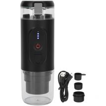 Machine à café portative de voyage de cafetière Compatible avec le chargement d'usb de Capsule et moulu pour le bureau extérieur de voiture