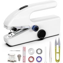 Gotrays - Machine à coudre à main, deux chers, Mini machine à coudre, facile à utiliser et rapide à coudre convient aux vêtements, tissu, bricolage