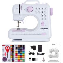 Todeco - Machine à Coudre Électrique, Machine à Coudre Débutant avec 12 programmes de couture, avec Kit Couture et pédales, pour Débutants Parents et