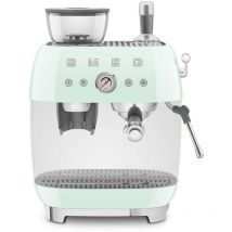 Machine à expresso avec broyeur 20 bars vert d'eau - Smeg - EGF03PGEU