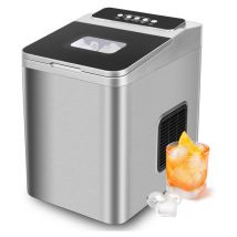 Magicfox - Machine à Glaçons 1.5L -Contrôle tactile, 12kg en 24h, 9 Glaçons épais Prêts en 6-10 Minutes, pour Maison, Bureau, Camping etc