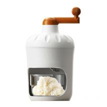 Kinsi - Machine à glaçons- Manuel, sans électricité, facile à nettoyer, couleur blanche