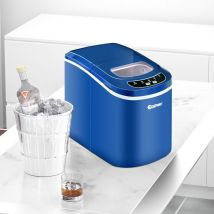 Maisonchic - Machine à Glaçons Portable 12KG/24H 9 glaçons par 6-13 Min avec Réservoir 2,2 l et Bac à Glace de 0,7 kg Bleu CW5859 Maison Chic