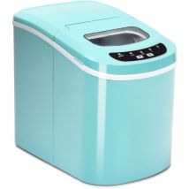 Maisonchic - Machine à Glaçons Portable 12KG/24H 9 glaçons par 6-13 Min avec Réservoir 2,2 l et Bac à Glace de 0,7 kg pour Maison Turquoise CW5509