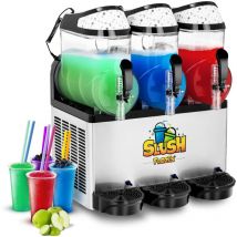 Royal Catering - Machine à Granita 3 x 10 Litres Professionnelle Granité Slush Sorbet Sans bpa