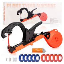 Autboom - Machine à Lier les Plantes, Outil Léger de Fixation avec Ruban pour Attacher Rapidement les Vignes, Pistolet à Lier avec 10 Rouleaux de