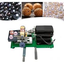 Machine à perles 480 w avec 20 paires de pinces de serrage, pour perles de diamètre de 0,16 à 1,4 pouces, interrupteur à pédale (vert)