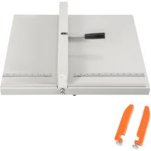 Machine à plier les cartes en papier manuelle Mophorn 48 cm avec butée magnétique, A3 - Idéale pour le rainurage