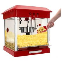 Machine à pop-corn, 800W, Machine à Pop Corn Gastronomie professionnelle commerciale en acier inoxydable avec 3 cuillères