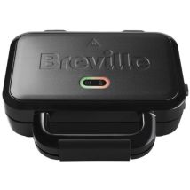 Grille-pain à sandwich VST082X – Acier inoxydable noir – 850 W – 2 fentes – Plaques amovibles