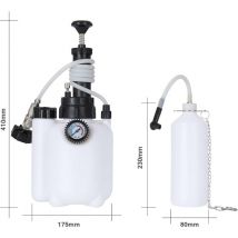 3L Purgeur de Liquide Frein Voiture Purge Purgeur de Freins Adaptateur E20 Universel de Kit vidange de Frein Manuel