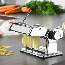Sifree - Machine à Pâtes Manuelle pour Faire des Pâtes Inox 202114cm Spaghettis, Tagliatelles, Lasagnes