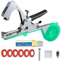 Machine à Relier Les Plantes Outils de Ruban adhésif pour Plantes de Jardin Tapener - Outil de Ruban de Jardinage avec Rubans, agrafes en s et Lames
