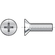 Qualfast - M6X25 Cross Countersunk Screw A2- you get 25