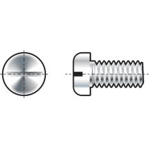 M5X50 Slotted Pan Head Screw A2- you get 10 - Qualfast