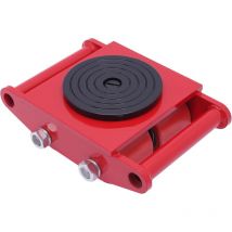 Cncest - Machinery Mover Heavy Duty Machine Dolly Skate 4 Rollers 6Ton w/ 360° Rotate Cap