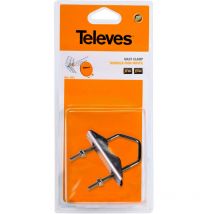 Mors de serrage ø25 a 45mm zinc+rpr Televes