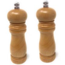 Macina Sale e Pepe in Legno 2 Pezzi macinino Manuale trita spezie macinapepe in grani macinasale da Cucina Ristorante