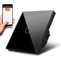 Maclean Mce716b Smart Wifi Touch Lichtschalter Kompatibel Mit Tuya App Wandschalter Glas Schalter Mit Farbwechsel Led Hintergrun