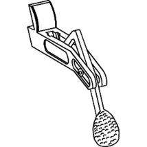 MACO Ladenhalter Tannenzapfen Gr. 3 Beschläge träger mit Abdeckscheibe Schwarz-S