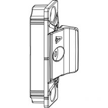 Mm Anpressverschluss verdeckt Flügelteil a 9V für Beschlagsnut, silber - Maco