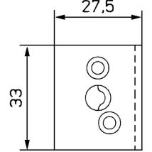 Sprossenkupplung für Sprossenkreuz 33 mm Braun - Maco