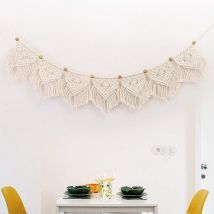 Macrame Murale Bohème Tapisserie Tissée Tenture Murale Tapisserie Bohème en Macrame Boho Chic Maison Bohemienne Decoration d'art Geometrique pour