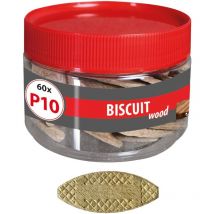 Taco plano Biscuit Wood P10 (60 unid.)